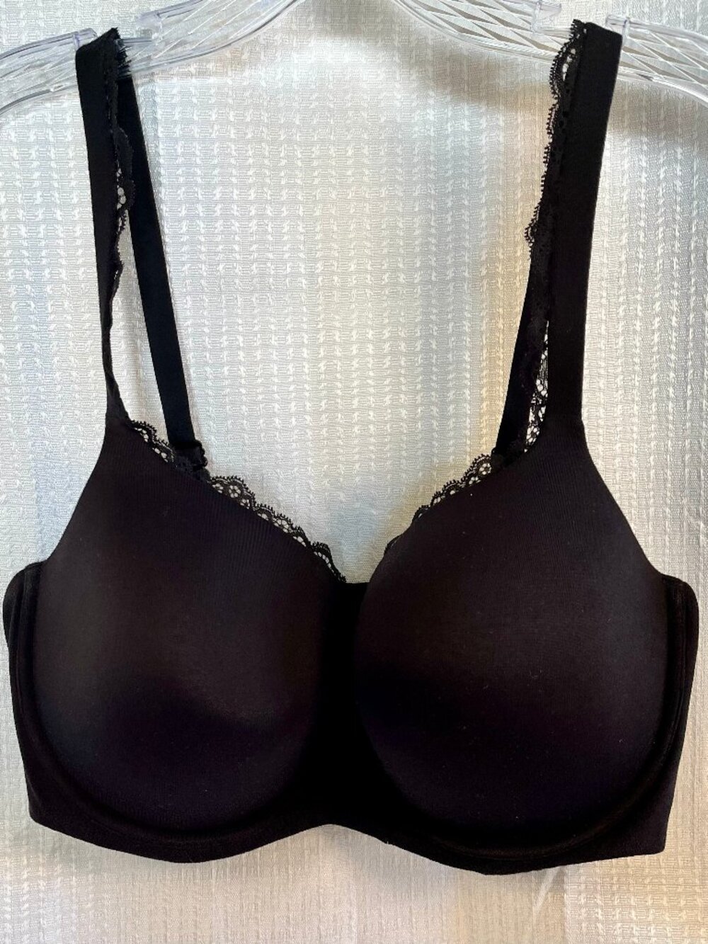 Smart & Sexy Side Smoothing Demi T-Shirt Bra Black 44D